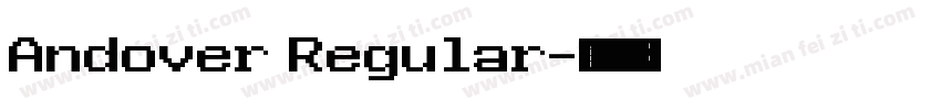 Andover Regular字体转换